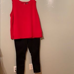 Red tank 💯 polyester size 2X great condition